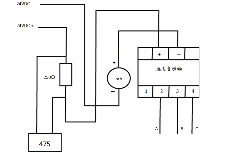 罗斯蒙特变送器接线图图片